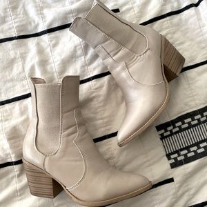 Tan ankle boots